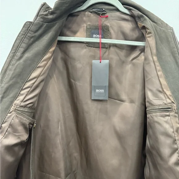 BOSS Men's Khaki Field Jacket